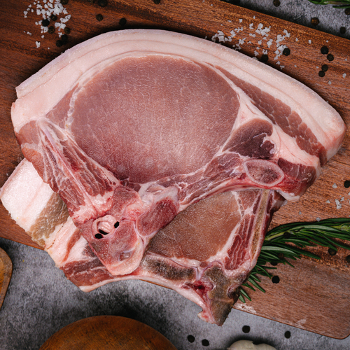 Pork Chop (Loin) (Bone-In) (Skin-On) - The Fat Butcher PH