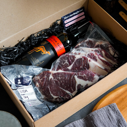 Steak and Wine Gift Set - The Fat Butcher PH