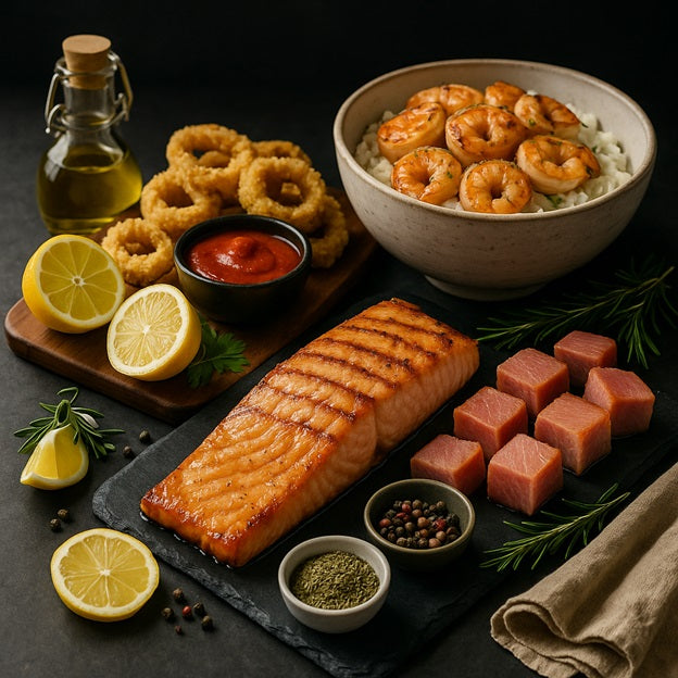 Seafood Sampler Set: A Fresh, Flavor-Packed Quartet for Endless Kitchen Creativity (SAVE P100)