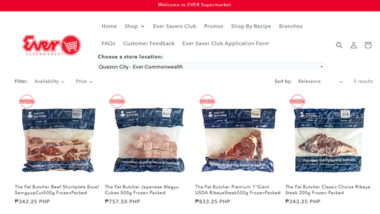 The Fat Butcher is Now Available in Ever Gotesco Mall: Your New Go-To Meat and Seafood Shop in Quezon City!