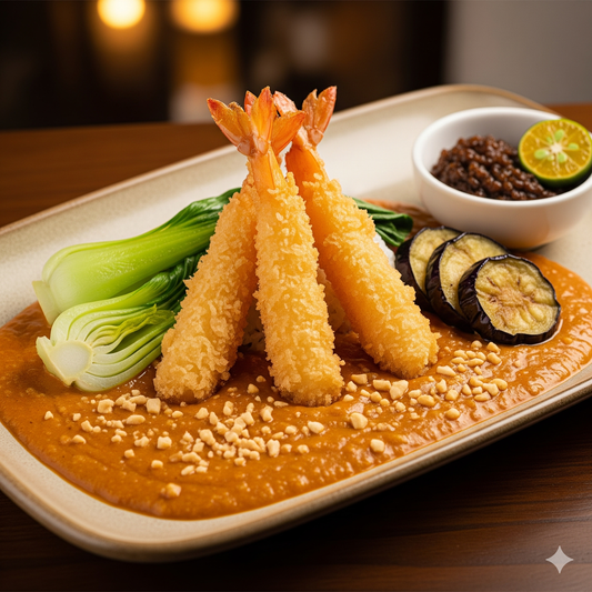 Nobashi Shrimp Tempura with a Touch of Filipino Flavor