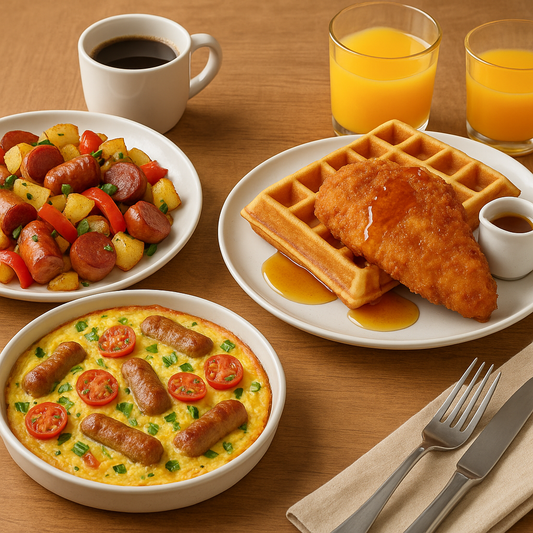 Brunch Like a Pro: 3 Easy Recipes with Hungarian Sausage, Honey-Cured Chicken, and Breakfast Links