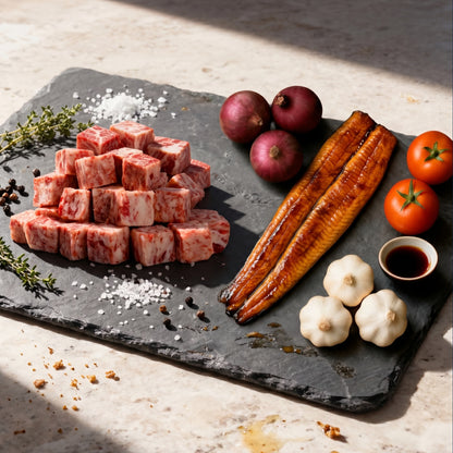 Wagyu Cubes + Unagi Kabayaki (Save P40)
