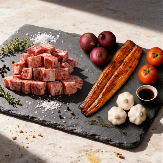 Wagyu Cubes + Unagi Kabayaki (Save P40)
