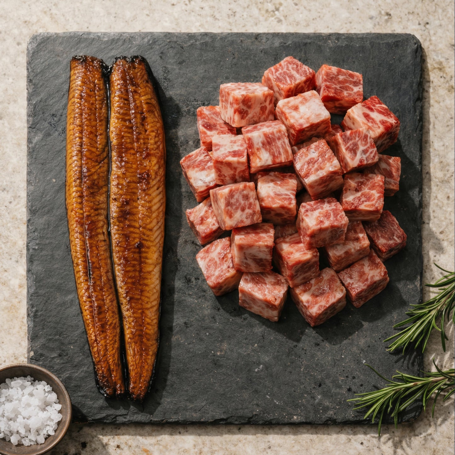 Wagyu Cubes + Unagi Kabayaki (Save P40)
