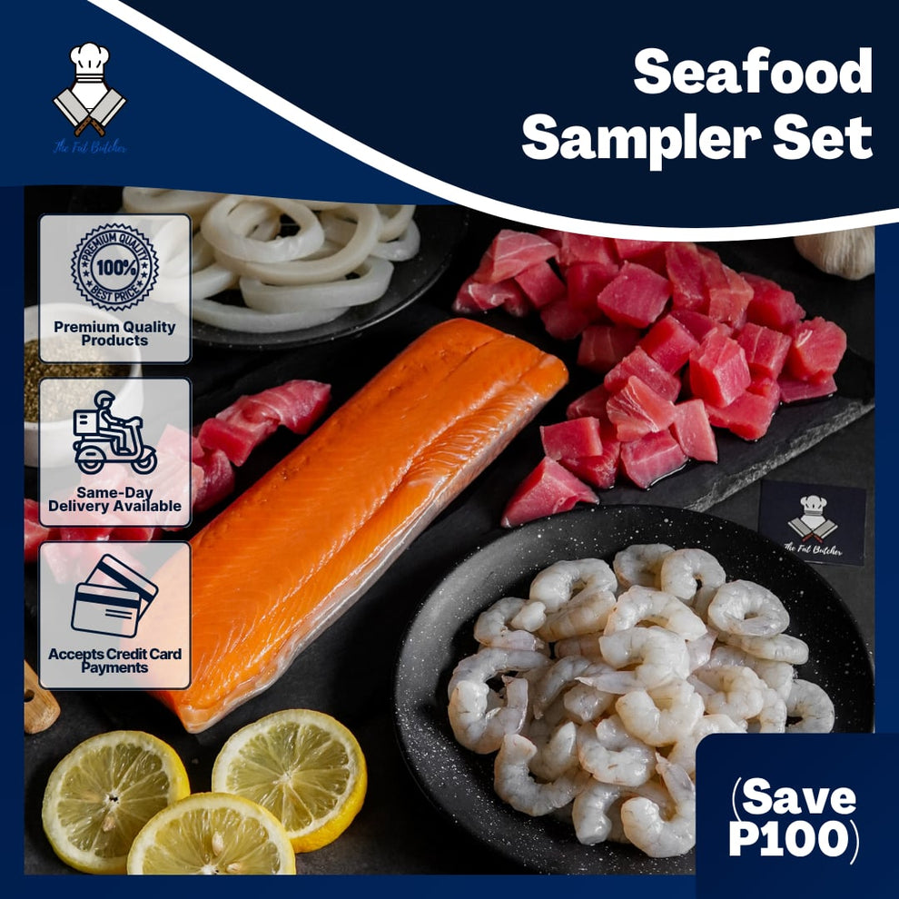 Seafood Sampler Set (SAVE P100) – The Fat Butcher