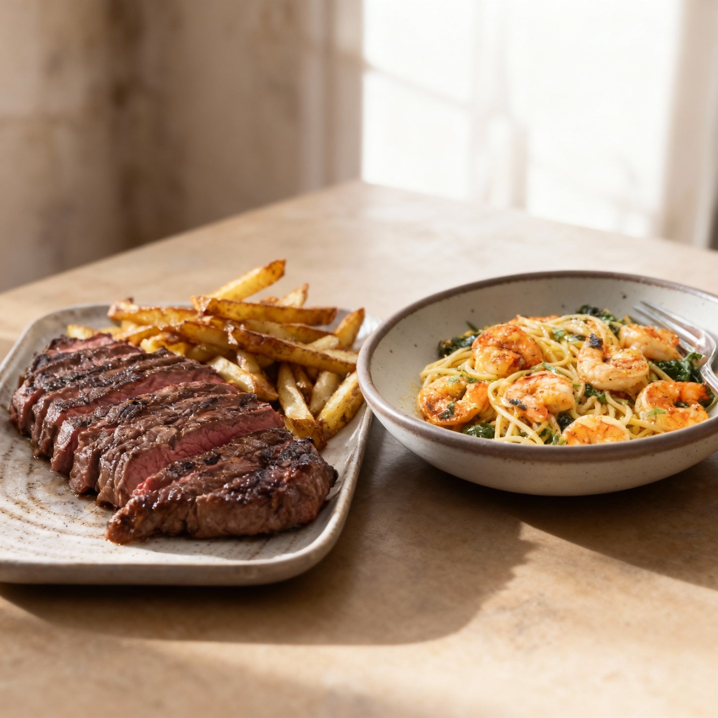 Premium 1" Giant Ribeye Steak 500g + Peeled Shrimp 500g (Save P30)