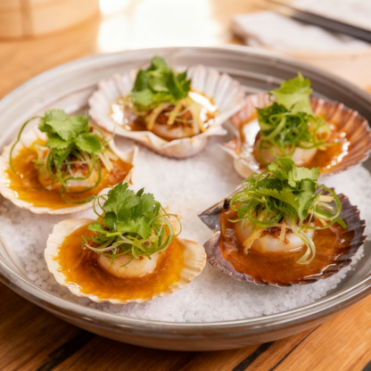 Half Shelled Scallops