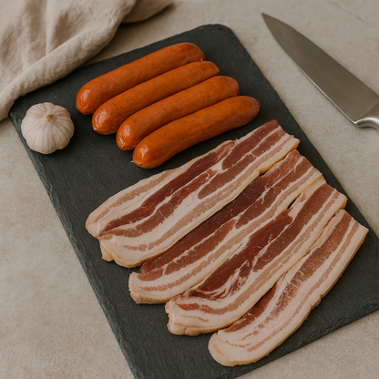 Hungarian Sausage + Pork Belly (Liempo Cut) (Save P20)