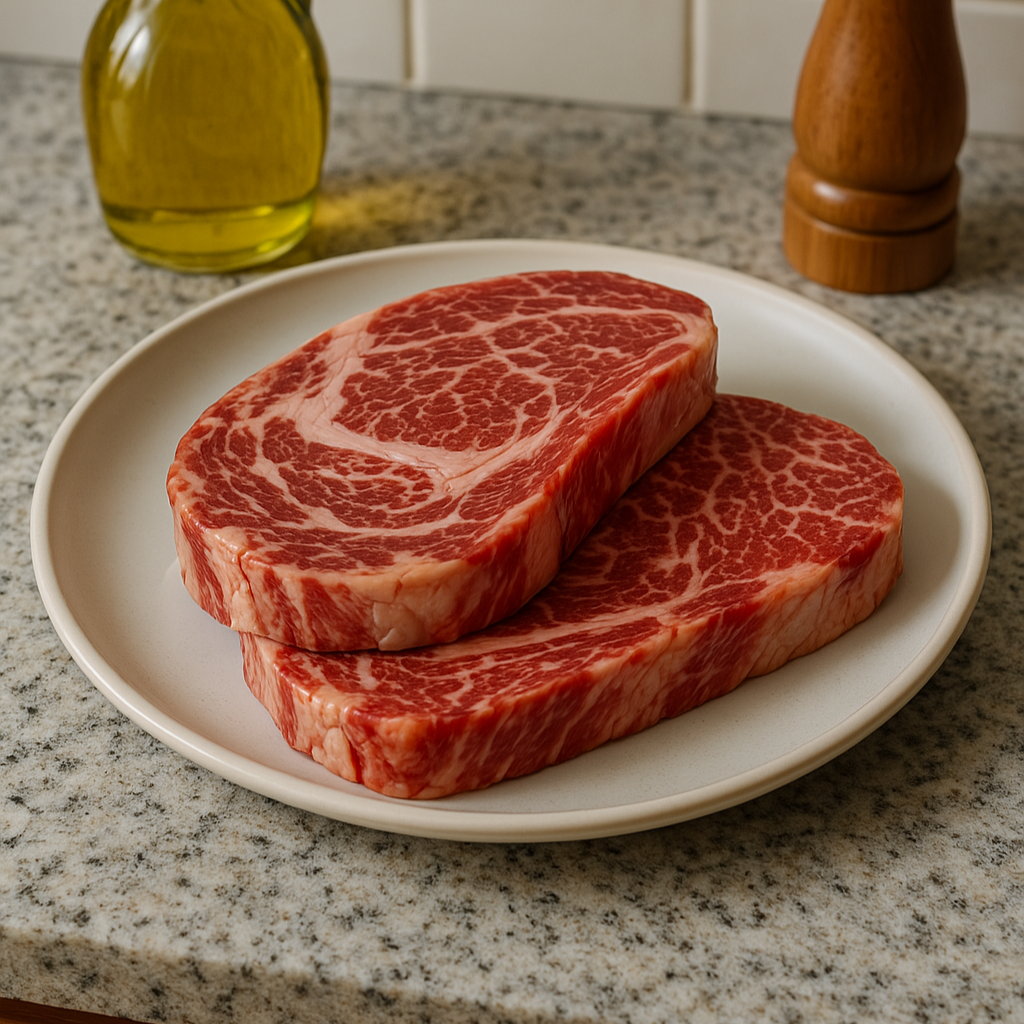 Butcher's Marbled Ribeye β The Fat Butcher