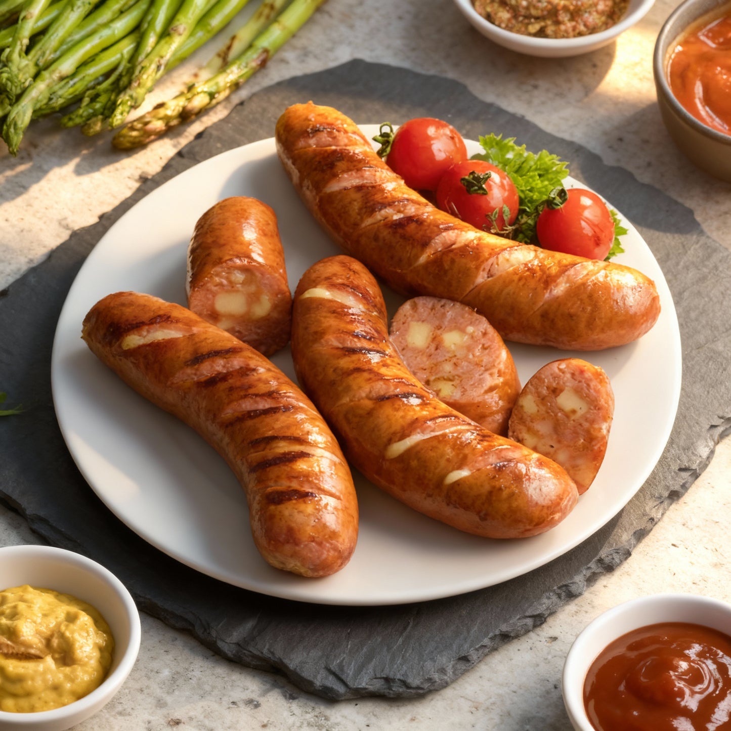 Cheesy Frankfurter Sausage