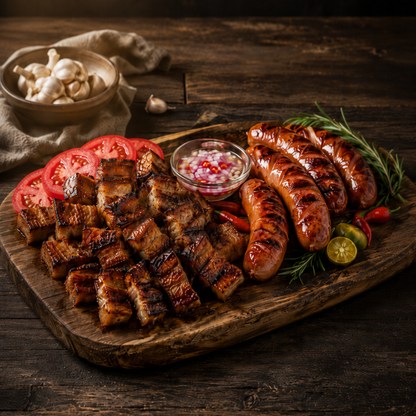 Hungarian Sausage 500g + Pork Belly (Liempo Cut) 1kg (Bundle & Save)