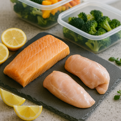 Chicken Breast 1kg + Salmon Loin 500g (Save P20)