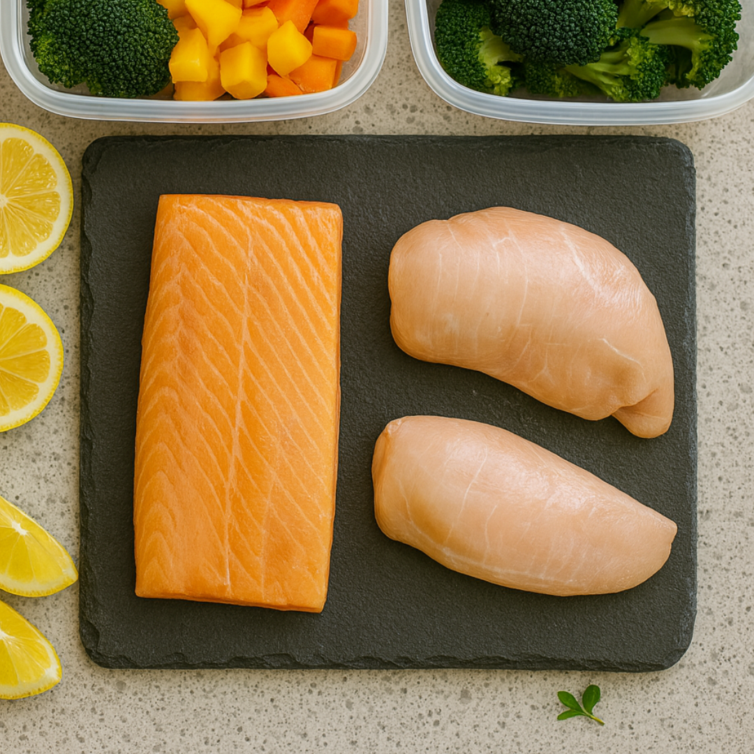 Chicken Breast 1kg + Salmon Loin 500g (Save P20)