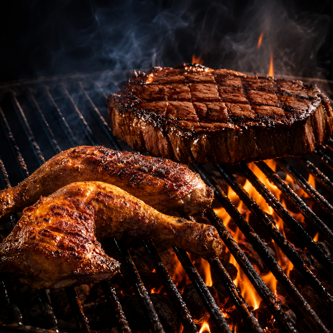 Premium 1" Giant Ribeye Steak + Chicken Leg Quarter (Bundle & Save)