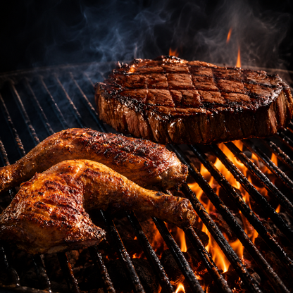 Premium 1" Giant Ribeye Steak + Chicken Leg Quarter (Bundle & Save)
